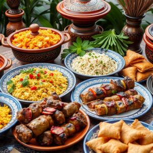 Moroccan food flavors