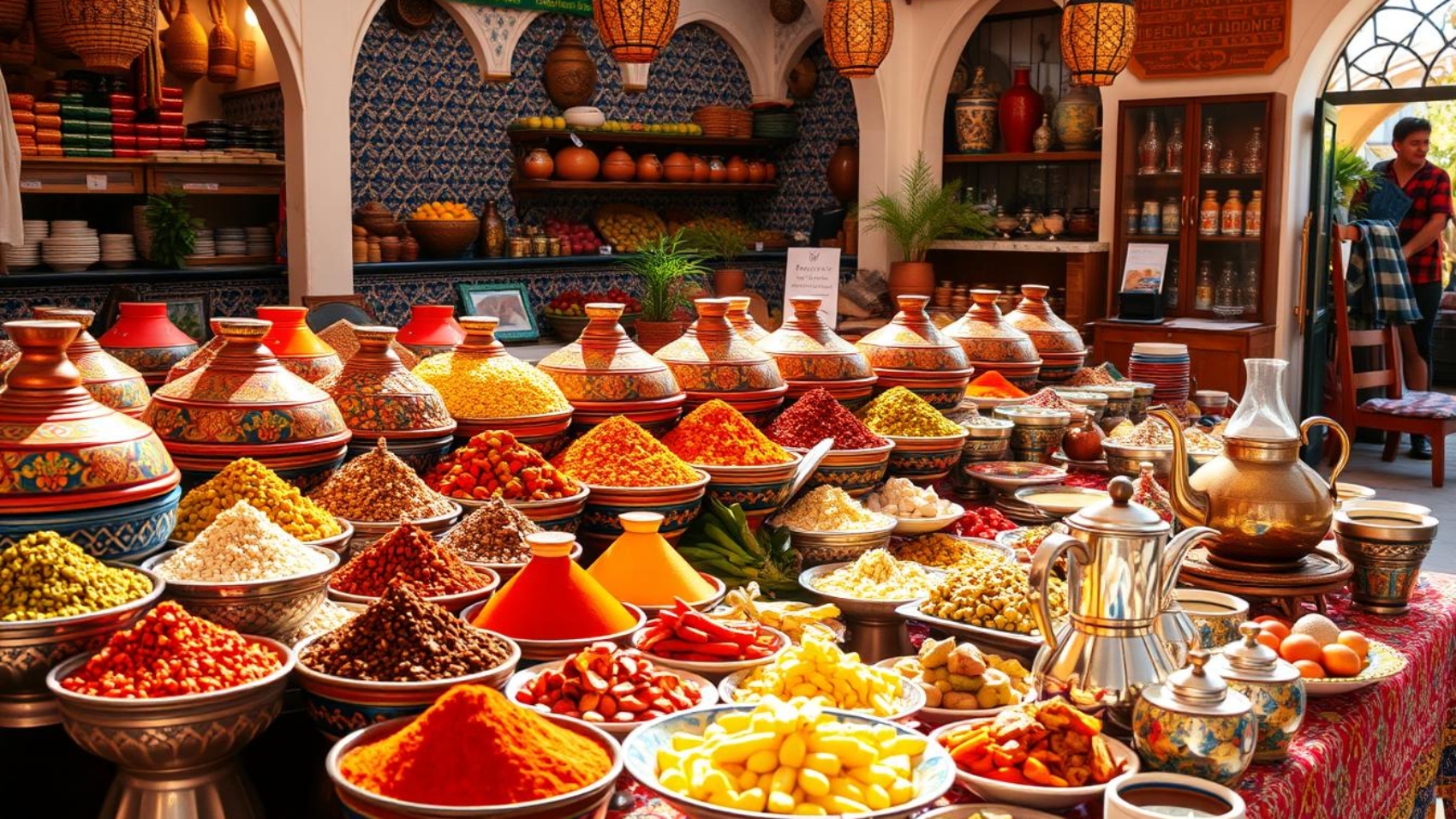 experiencing authentic Moroccan cuisine